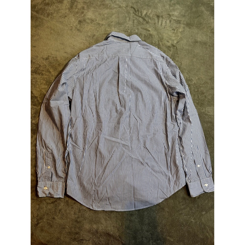 Ralph Lauren Mens Custom Fit Striped Button Down Shirt Blue White L RN41381 - Picture 7 of 7